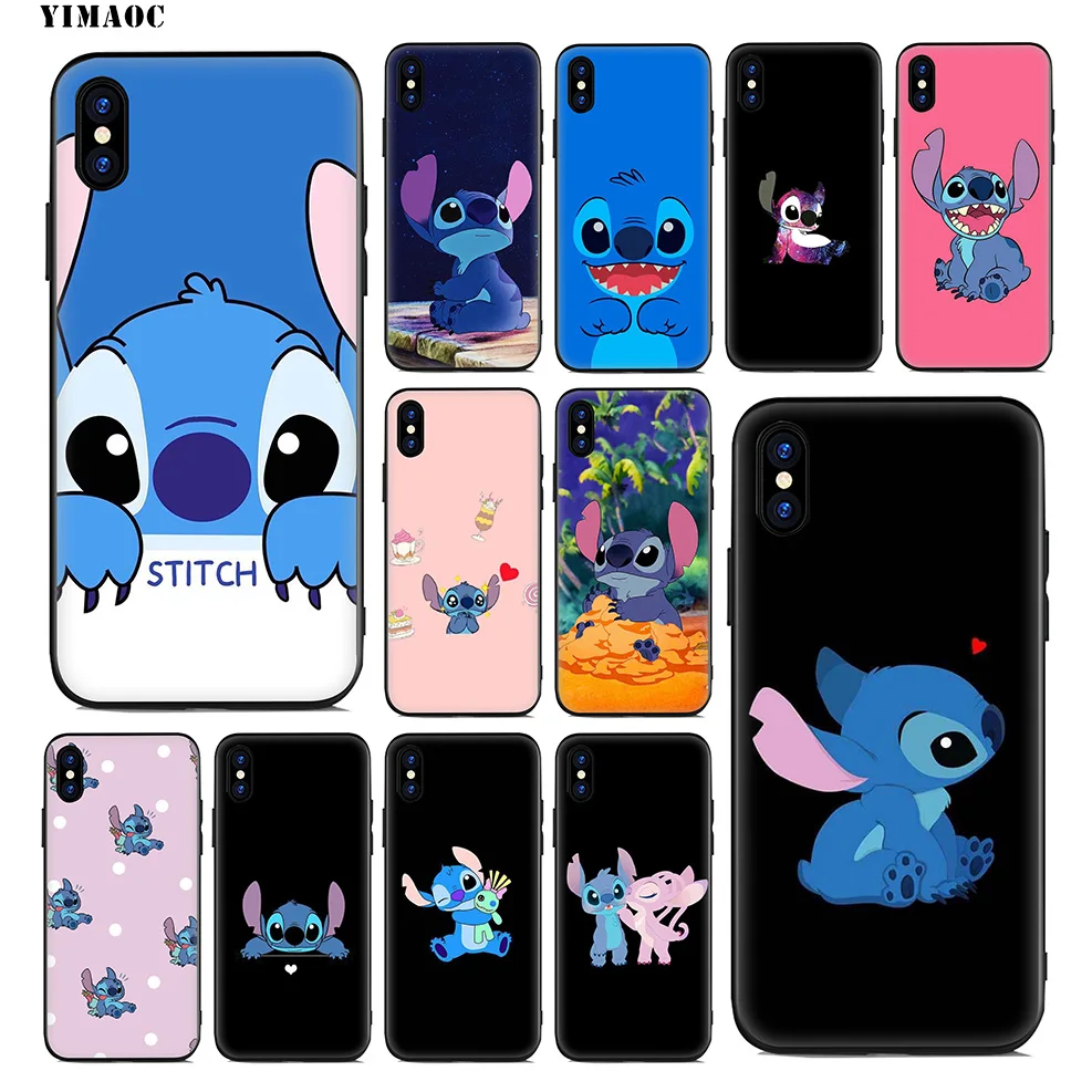 YIMAOC мультфильм Лило эластичный мягкий силиконовый чехол для iPhone 11 Pro Xr Xs Max X или 10 8