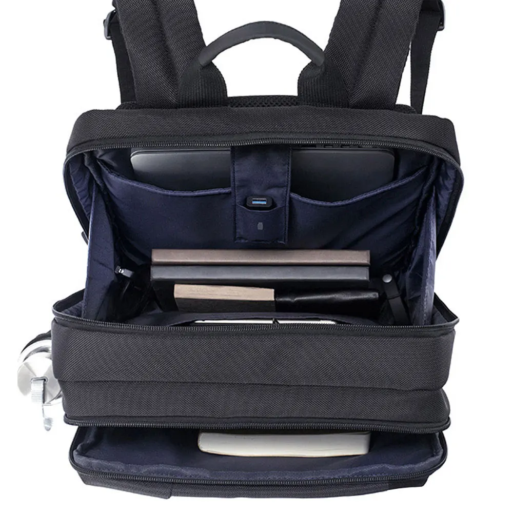 Xiaomi Black Classical Business Laptop Backpack for Men