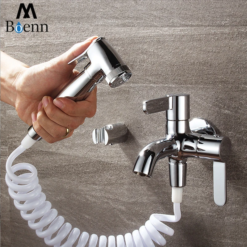 Bathroom Bidet Shower Set Faucet Toilet Hand Held Bidet Brass Wall Mounted Washer Tap Single Cold WC Bidet Faucets Bathroom Bidet Shower Set Faucet Toilet Hand Held Bidet Brass Wall Mounted Washer Tap Single Cold WC Bidet Faucets