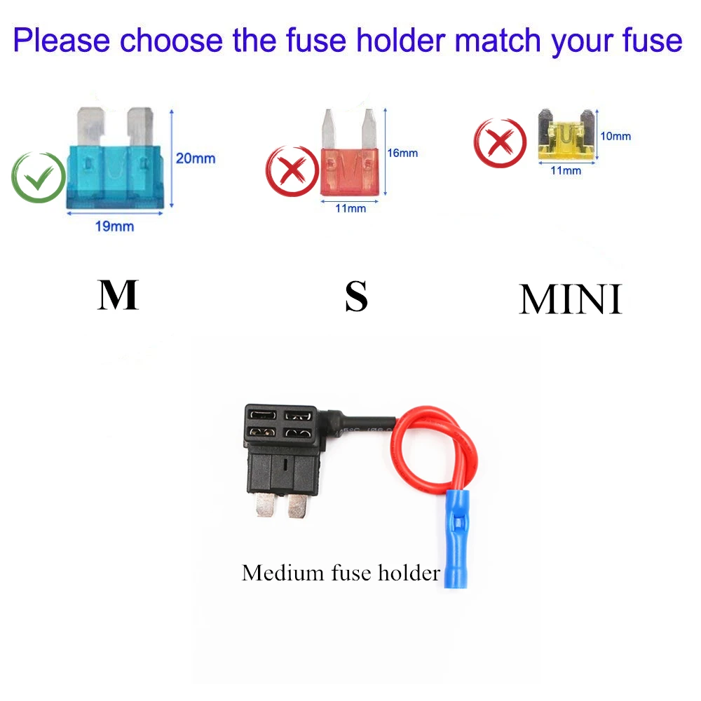 1 шт. 12 В мини маленький средний держатель предохранителя добавить-а-цепи предохранитель кран адаптер ATM, APM лезвие держатель предохранителя для автомобиля внедорожник добавление схем DIY