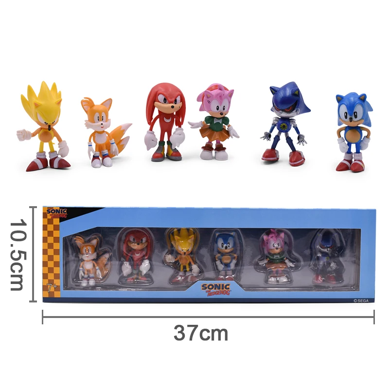 

Sonic Anime Doll Action Figure Toys Box-Packed 6PCS/SET 2st Generation Boom Rare PVC Model Toy For Children Characters Gift