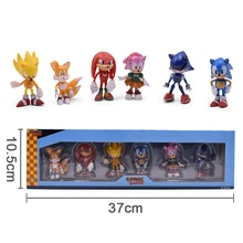 Sonic Anime Doll Action Figure Toys Box-Packed 6PCS/SET 2st Generation Boom Rare PVC Model Toy For Children Characters Gift Sonic Anime Doll Action Figure Toys Box-Packed 6PCS/SET 2st Generation Boom Rare PVC Model Toy For Children Characters Gift