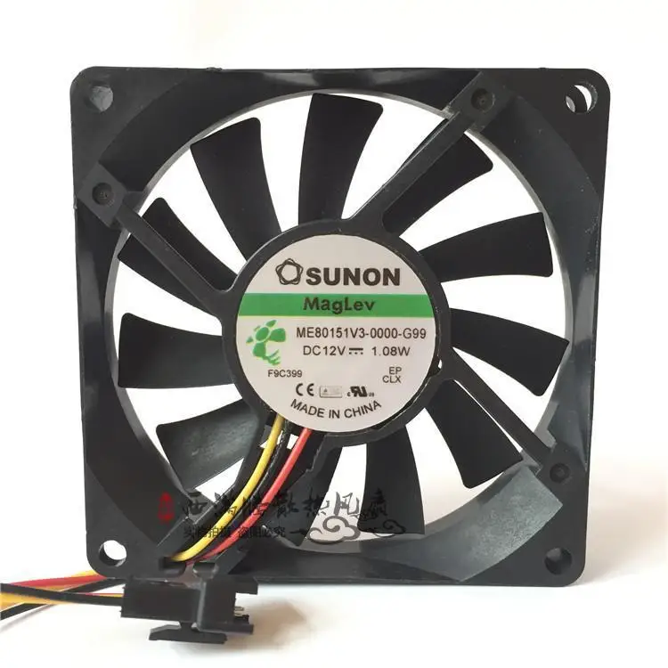SUNON ME80151V3-0000-G99 1.08W DC 12V 8015 8CM 80*80*15MM 3-Wire Cooling Fan | Компьютеры и офис
