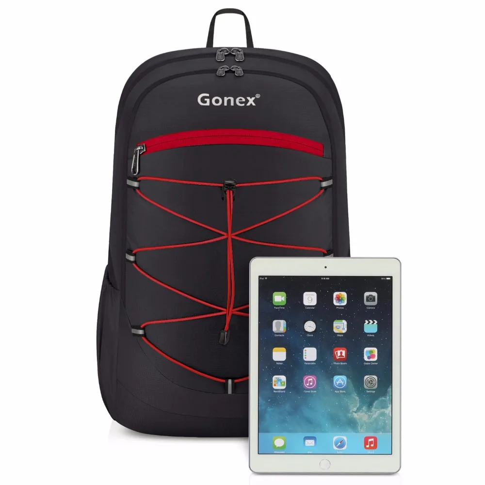 Acampamento ao ar Mochila da Escola Gonex Ultraleve Packable Mochila Caminhadas Daypack Handy Dobrável Livre Viagem Ciclismo 25l 20 Mochilas escal.