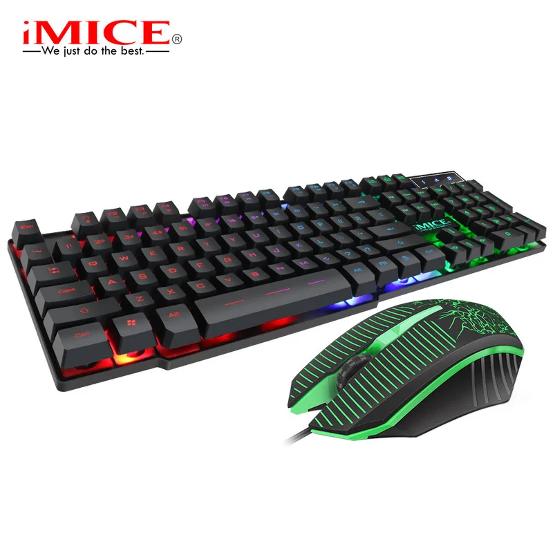 Профессиональная Проводная игровая клавиатура iMice набор игровых клавиатур мыши