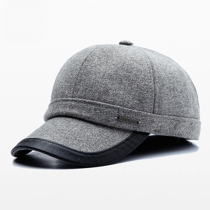 

JAMONT With Ear Flaps Casual Hat Autumn Winter Warm Baseball Cap For Men Hats New Arrival Thicken Adjustable Women Caps