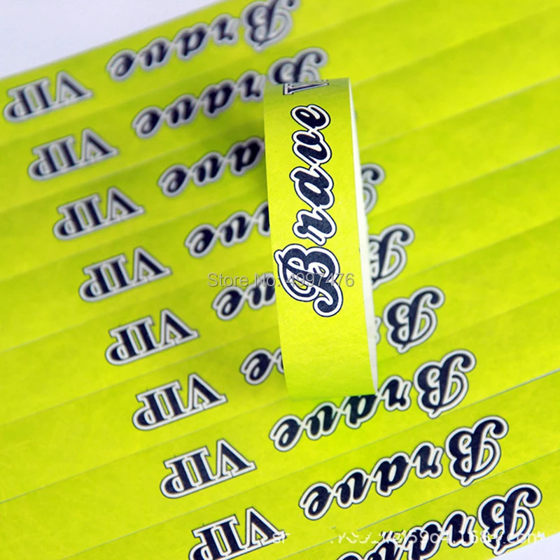 wristband paper