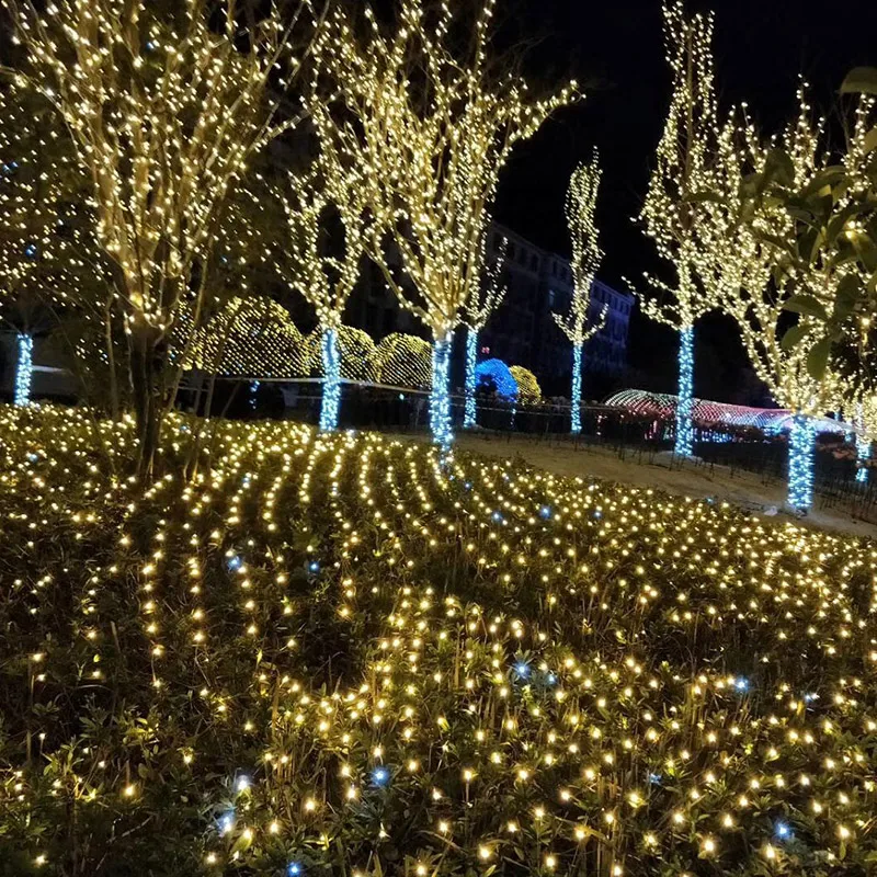 2019 Sale Garden Light String 1.5m*1.5m 3m*2m 6*4m Net Light Christmas Lights outdoor waterproof Wedding Decoration Fairy light