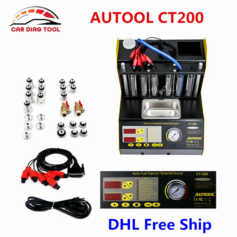 AUTOOL CT200 Gasoline Auto Car Motorcycle Ultrasonic Fuel Injector