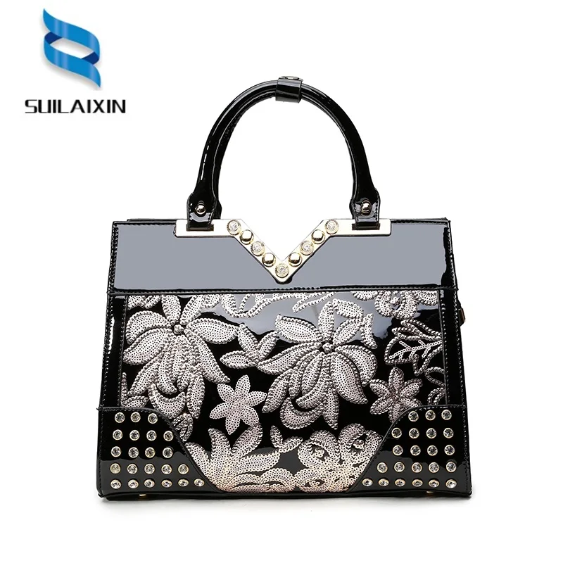 New 2017 Europe fashion font b women b font font b bag b font sequin embroidery