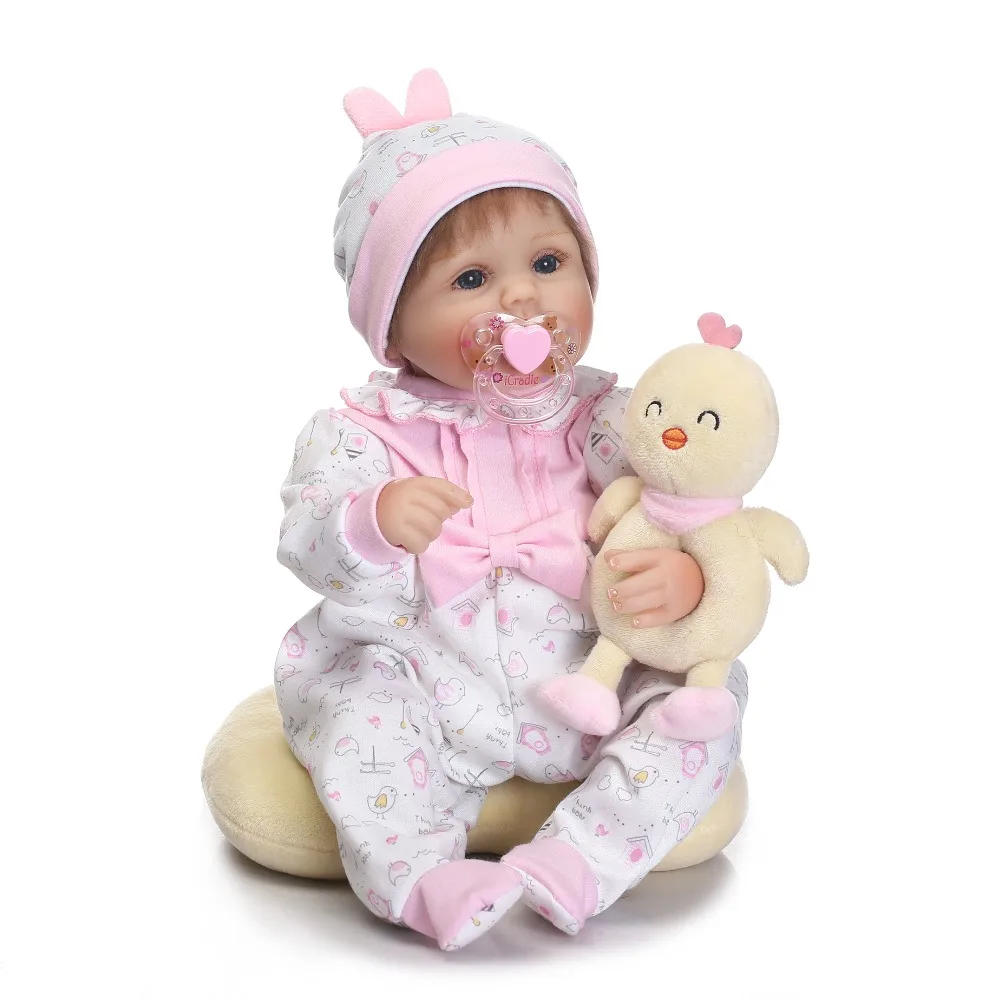 NPK Reborn Baby Doll 17 дюймов реалистичные американские Детские Куклы виниловые