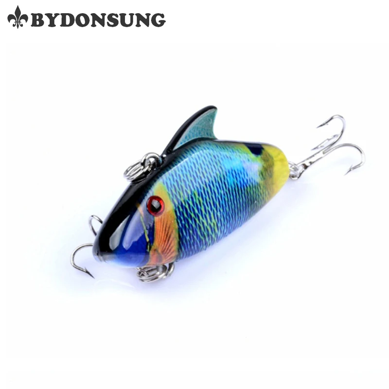 Bydonsung 5 см 7 9g Вибрирующая наживка 3D глаза жесткая приманки низкие частоты