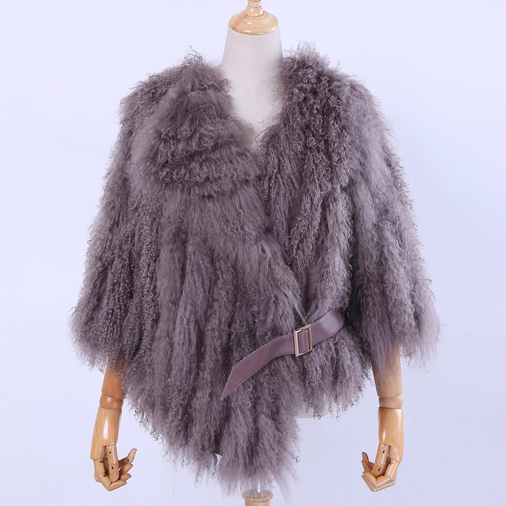 Новинка, настоящая монгольская овечья шерсть, Женское пальто, короткая куртка, отложной воротник, Двусторонняя одежда, меховая полоска, верхняя одежда