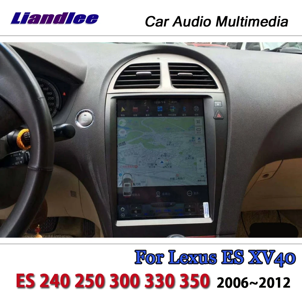 Perfect Liandlee 12.1" Tesla Vertical Screen For Lexus ES XV40 ES 240 250 300 330 350 Android DAB BT Map GPS Navi Navigation Multimedia 2