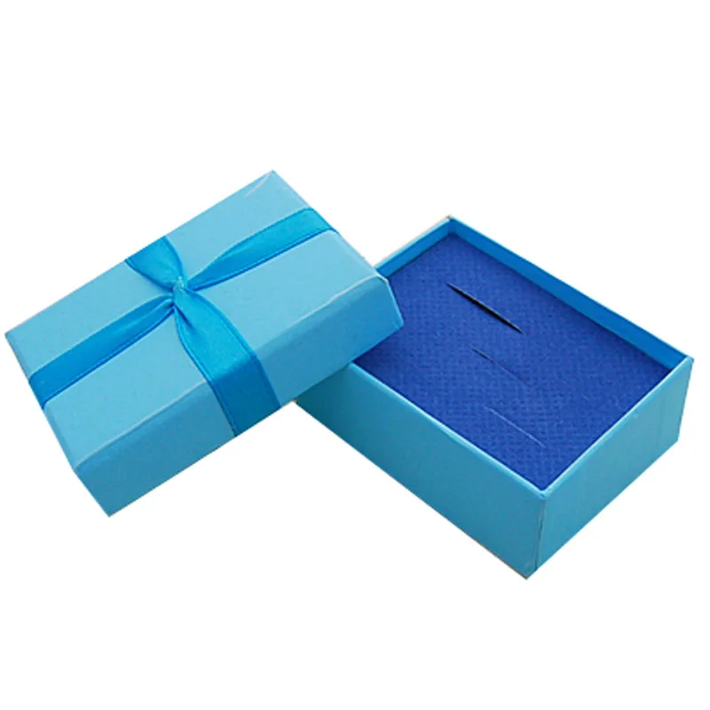 6.5*5*2.5cm Box For Jewelry Free shipping wholesale 100cs /lot Ring Earring Display Blue Paper Boxes Gift | Украшения и