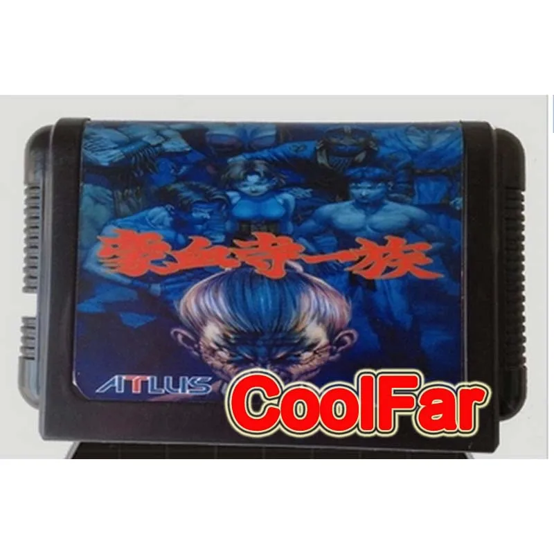 Sega 16bit MD games card Gouketsuji Ichizoku Power Instinct For 16 bit