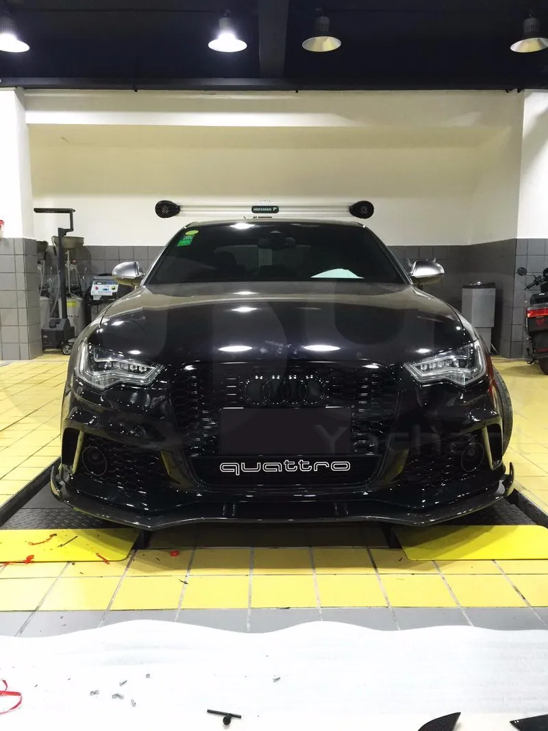 2013-2016 Audi A6 S6 RS6 RS6-Conversion Front Bumper ABT Style Front Lip CF (11)