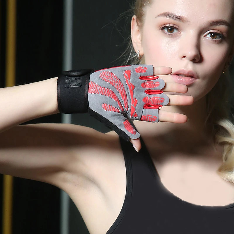 Gym Fitness Training Gloves For Women Weightlifting Pull Up Bar Horizontal Bar Exercise Gloves Anti-slip With Wrist Support
