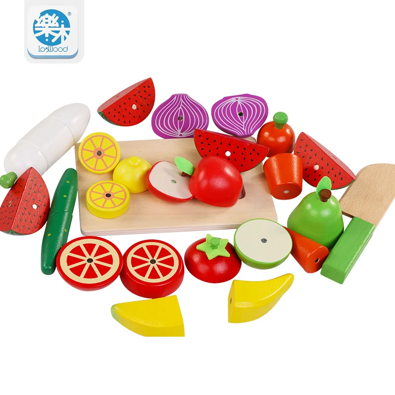 Acheter En Bois Enfants Jouets Simulation De Coupe Fruits Et