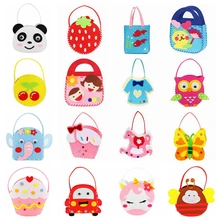 Craft Kits For Children Toy Non-woven Cloth Bag DIY Handmade Bags Children Dindergarten Sewing Projects Fabric Kit DIY Kids Toys