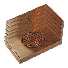 24 шт./лот,, чехлы из натурального красного дерева для визиток, классический стиль, старшая карточка, держатель для карт ручной работы F007019S24