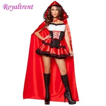 

Cosplay Halloween Party Costume Little Red Riding Hood Plays Costume Play Easter Play Costumes Stage Performance Suit