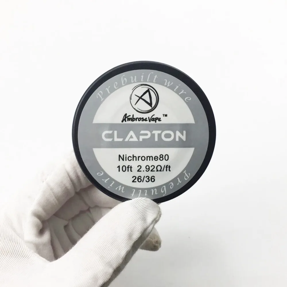 

10ft/Roll Ni80 Clapton DIY Wire Atomizer Coil Tri-Core Fused Clapton Flat Twisted Mix Twisted Wire for RDA Atomizer