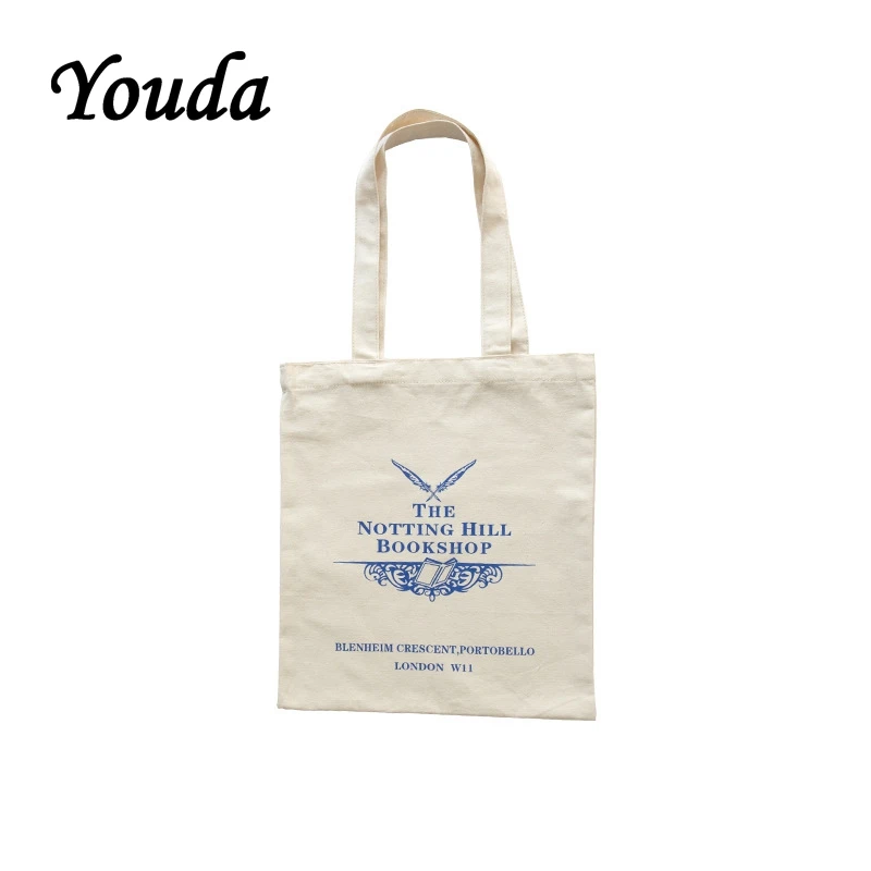 

Youda Fresh Literary Shoulder Bag Large Capacity Handbag Simple Wild Canvas Bags Female Student Portable Shopping Tote