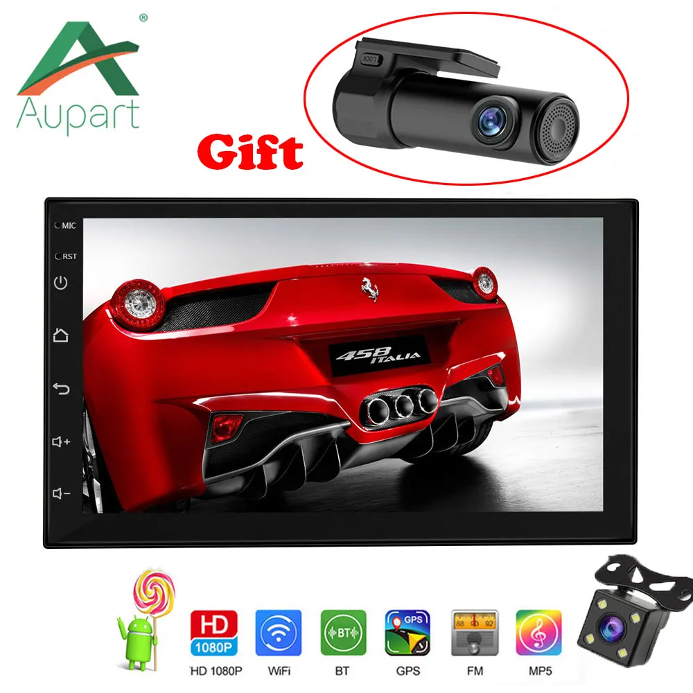 

Autoradio 2 Din Central Multimidia Andriod 7.1 Touch Screen Estereo Para Auto Wifi Car DVR GIFT Rear View Camera Car Radio Coche