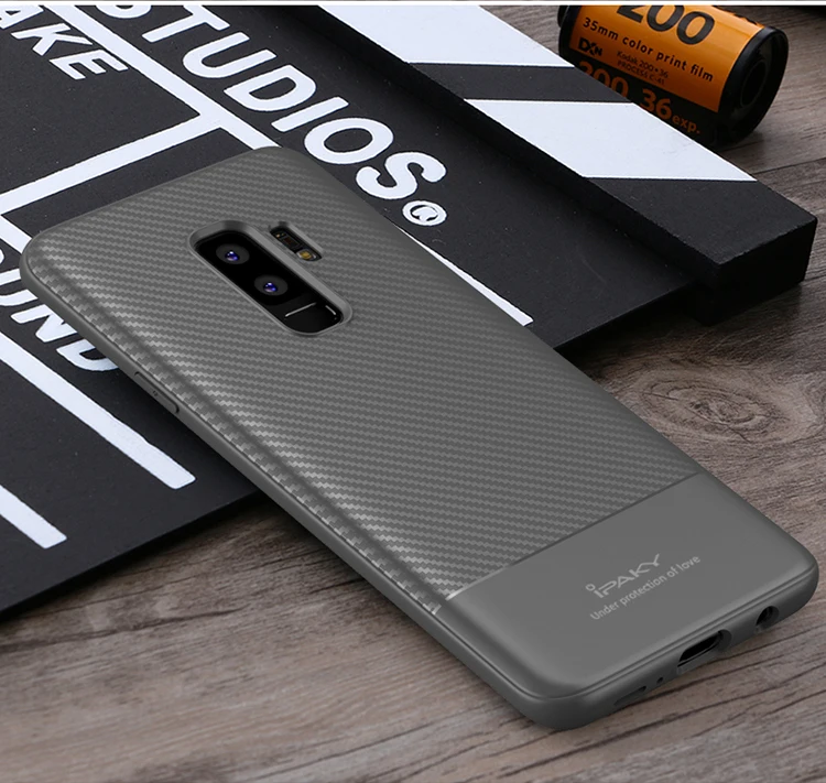 Для samsung Galaxy S9 плюс Чехол iPaky Coque для samsung S9 Plus силикон углеродного волокна ТПУ чехол для samsung s9 S 9 случаях