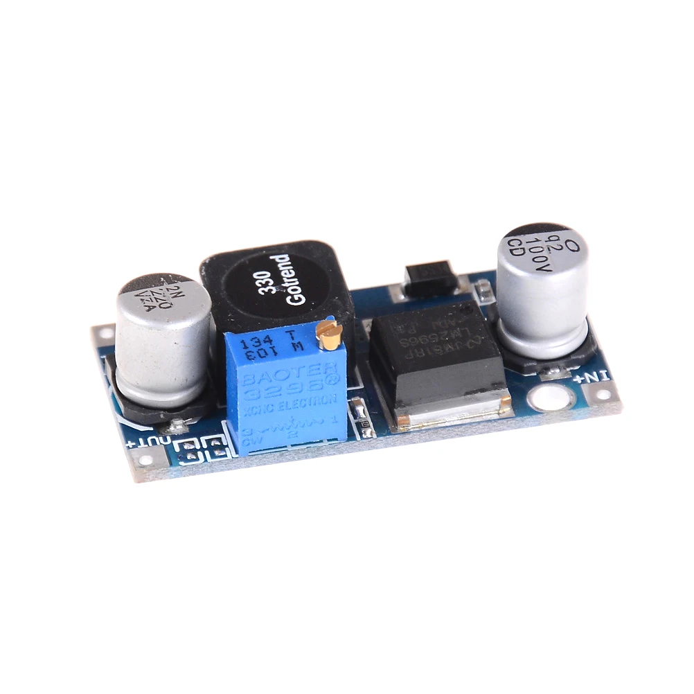 LM2596S 1.23-35V Adjustable Step-down Power Supply Module DC-DC Buck Converter Step Down Power Supply Output Voltage Regulator