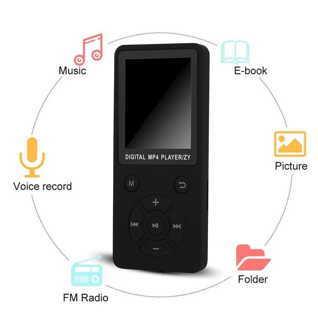 Зарядка Bluetooth MP3-плеер Портативный Аудио MP4 плеер Музыкальный плеер со встроенным динамиком fm-радио рекордер электронная книга часы Q70