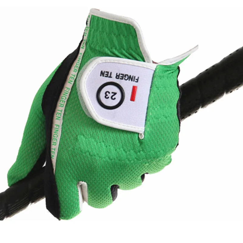 رجل غولف قفازات اليد اليسرى الحق Lh Rh 1 قطعة المطر قبضة حار الرطب تنفس قفازات أسود رمادي أخضر 3 ألوان Sml ML XL إصبع عشرة