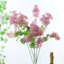 Искусственные 2 головки диких шнурков цветы пластиковые цветочные ветки искусственные растения для дома Свадебные Декоративные цветы Цветочная композиция