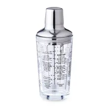 350 мл стеклянный шейкер для смешивания коктейля рецепт шейкер для коктейлей с измерением из нержавеющей стали бар и стекло бар инструменты