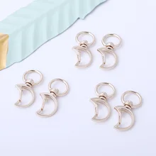 5Pcs Gold Rotating Moon Lobster Clasp Hook Keychain Metal Tag Quick Clips For Keychain Pet DIY Handmade Tag Quick Clips 5Pcs Gold Rotating Moon Lobster Clasp Hook Keychain Metal Tag Quick Clips For Keychain Pet DIY Handmade Tag Quick Clips