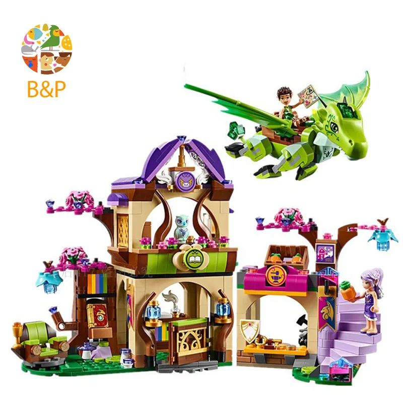 

Bela 694pcs 10504 Elves Secret Place Parenting Activity Education Model Building Blocks Toys For Children compatible 41176