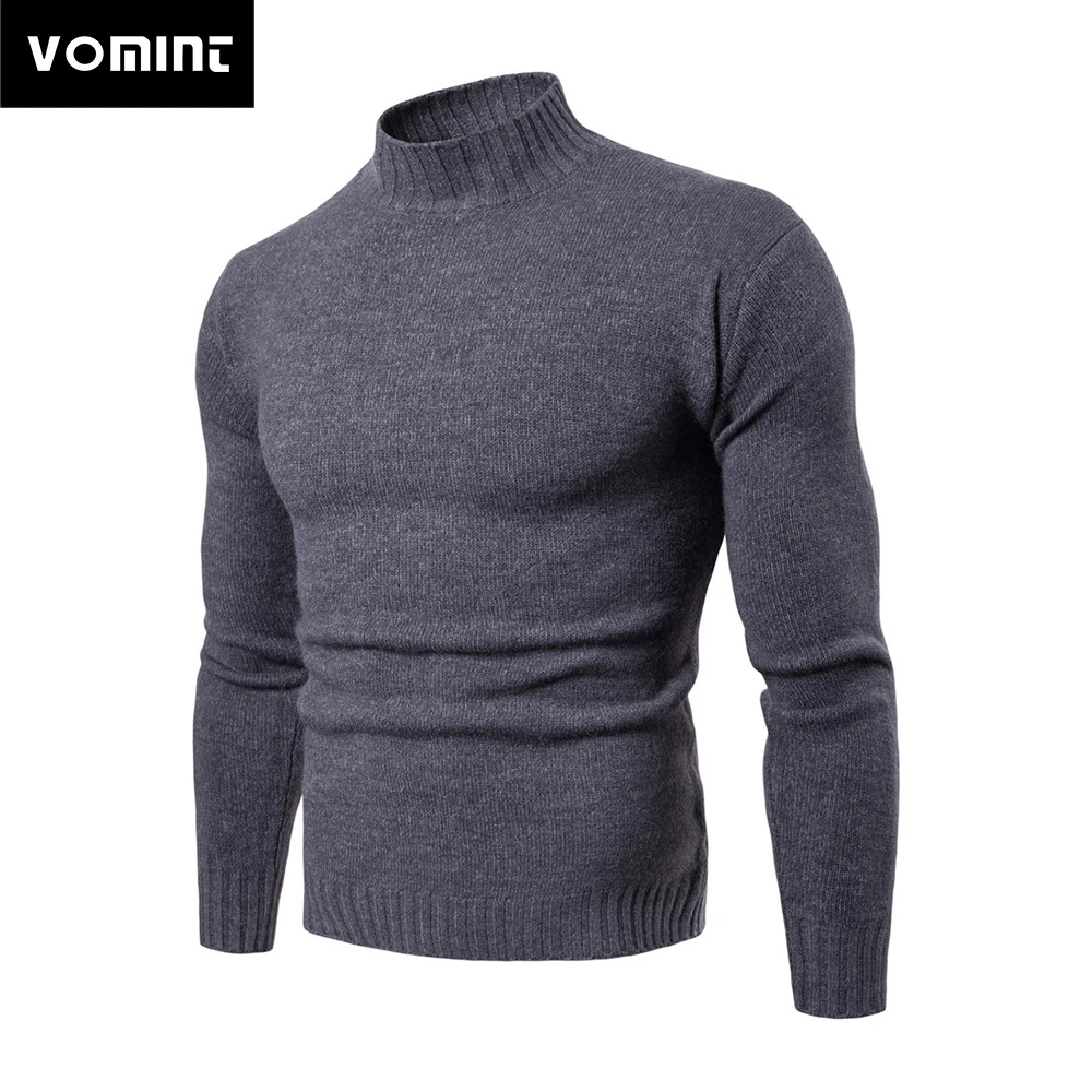 

Vomint 2019 Brand New Men's Pullovers Sweaters Turtleneck Sweaters Basic Casual Must Have Icons Long Sleeves High Collar Sweater
