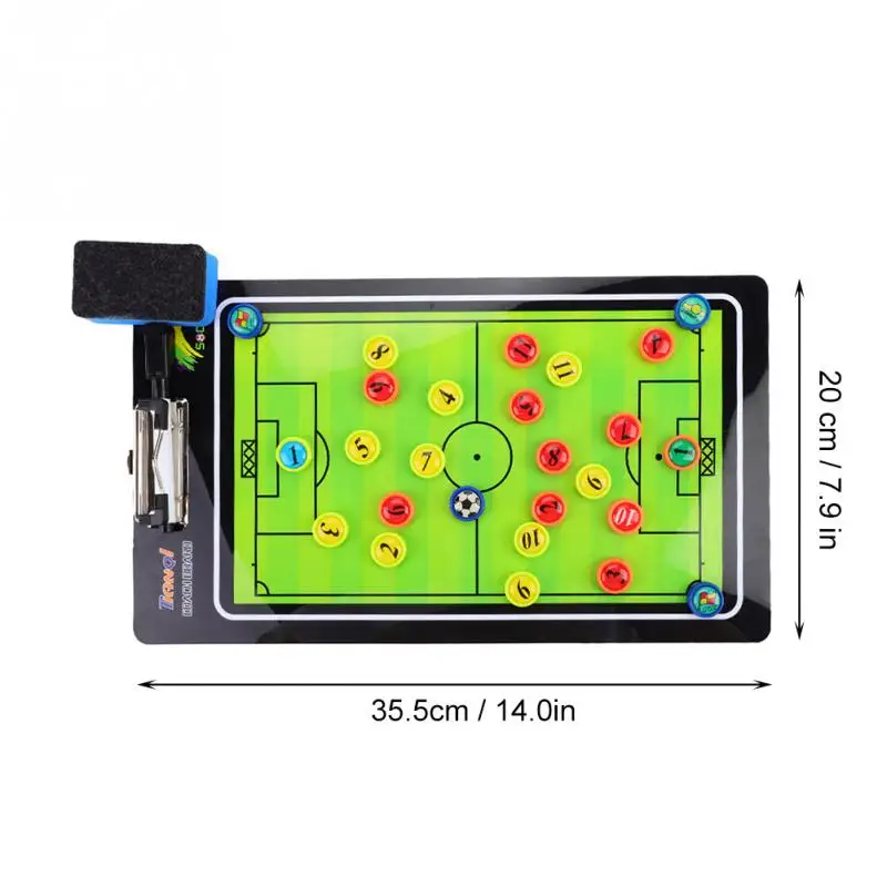 ПВХ футбол тактическая доска 35,5*20 см футбольный мяч тактика магнитная доска для соревнований обучение учительский