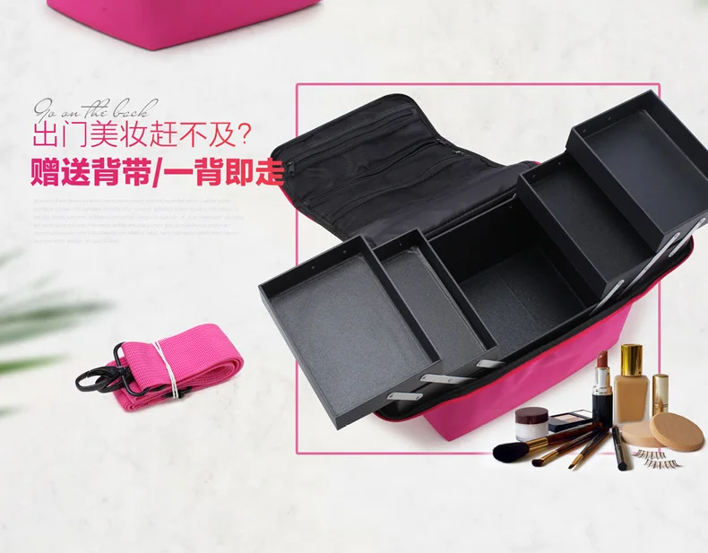 large capacity Cosmetic bag makeup bag Waterproof wash bag,NICE 11types