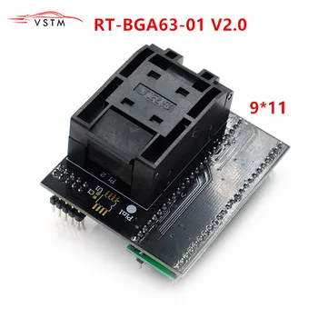 

BGA63 Adapter for RT809H Programmer Socket RT-BGA63-01 V2.0 0.8MM 9x11 Limiter Frame