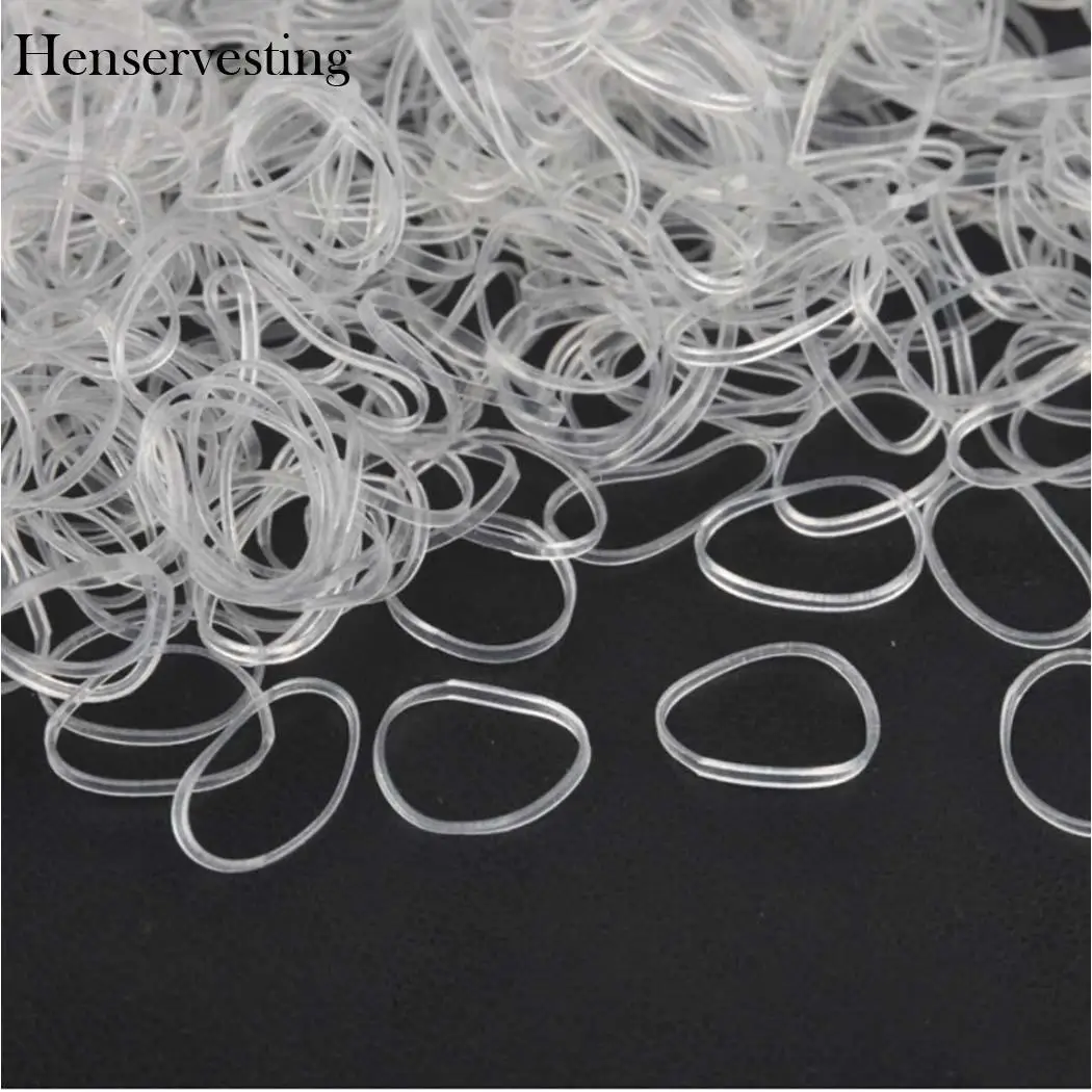 1000Pcs/Bag Hair Band Fashion High-Elastic Tie Hair Disposable Rings Band Anelli Bambina Hair Styling Tool