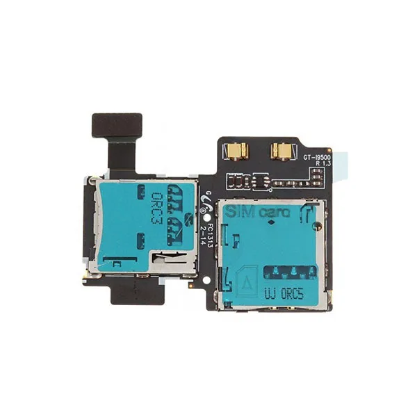 

For Samsung GALAXY S4 Double SIM Card + Memory TF Card Reader Holder Flex Ribbon Cable