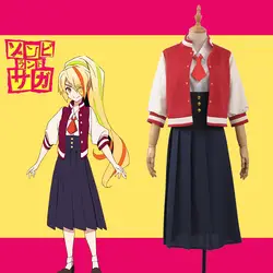 2018 ужасный аниме ZOMBIE LAND SAGA Zonbii Ni-go Saki Nikaido маскарадный костюм для девочек