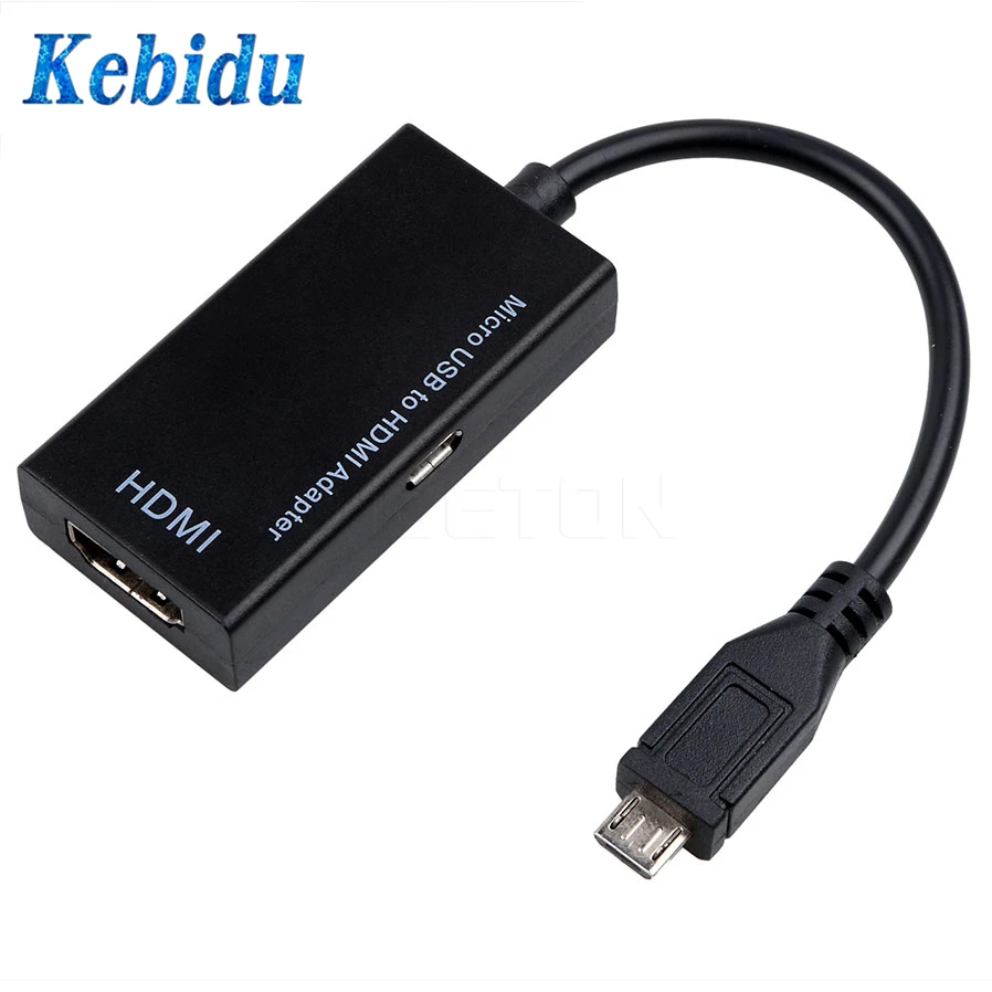 Kebidu Micro USB к HDMI 1080P HD Кабель-адаптер для Micro USB устройства Адаптеры HDTV для samsung Galaxy HUAWEI