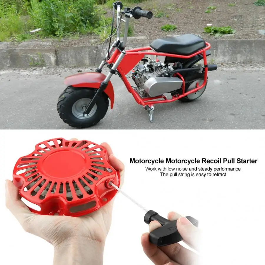 Мотоцикл реактивный ручной стартер для Motovox 97cc 2.8HP мини велосипед ямы металлический реактивный ручной стартер аксессуары для мотоциклов