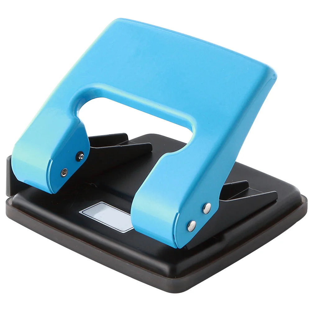 

16 Sheets Home File Binding Manual Hole Puncher Loose-leaf Paper Office Portable Calendar Scrapbooking Flip-open Tray DIY Round