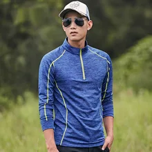 Спортивные мужские рубашки с длинным рукавом осенние тонкие флисовые Футболки Уличная быстросохнущая Верхняя Спортивная одежда для бега походная одежда плюс размер 6XL