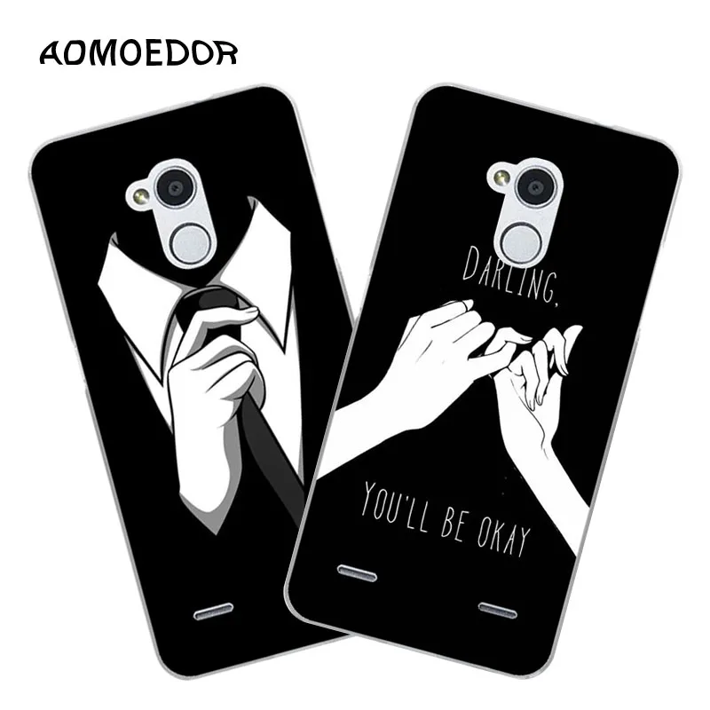 ZTE blade v7 lite Case Silicon Black Graffiti Painting Soft TPU Back Cover for zte Transparent Phone Bags |