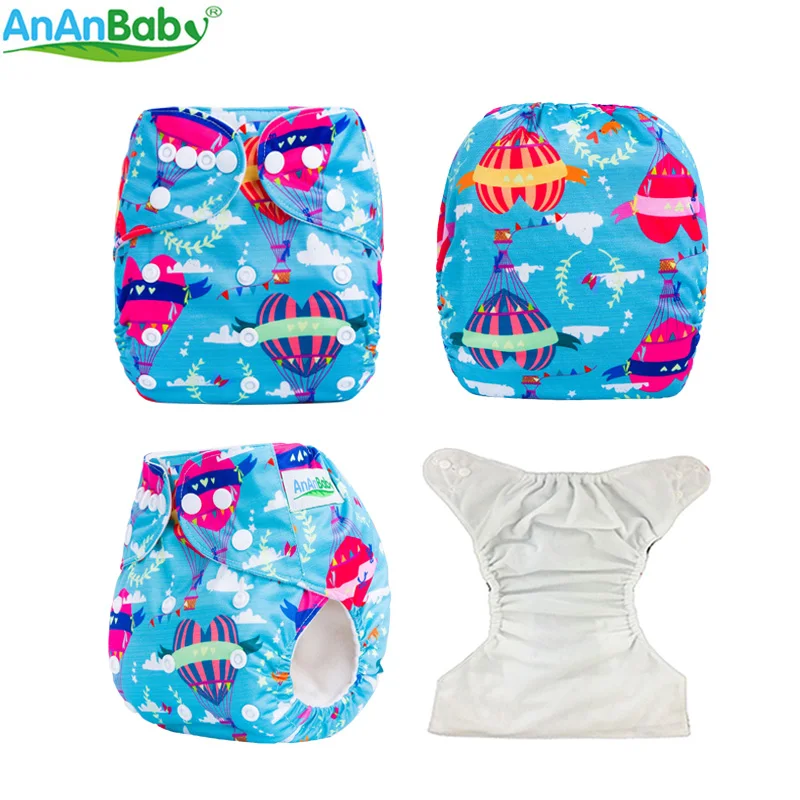 AnAnBaby цифровой Meraid многоразовые карманные подгузники, водонепроницаемые детские тканевые подгузники, экологичный тканевый подгузник для детей 0-3 лет, 3-13 кг, серия F